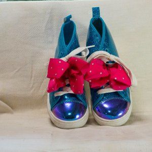 Jojo Siwa High-Top Metallic Blue Shoes